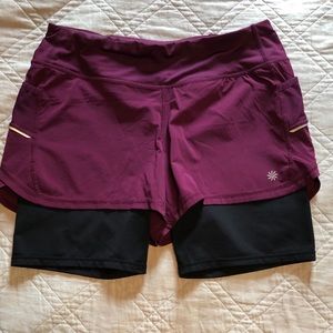 Athleta running shorts M